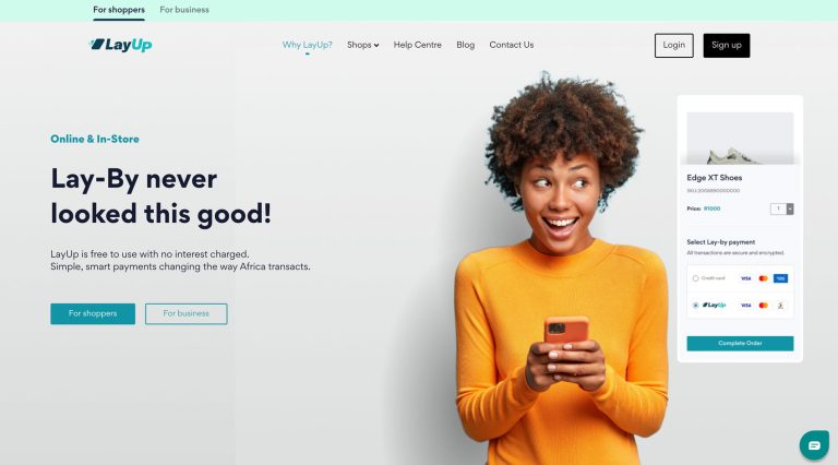 layup website screenshot