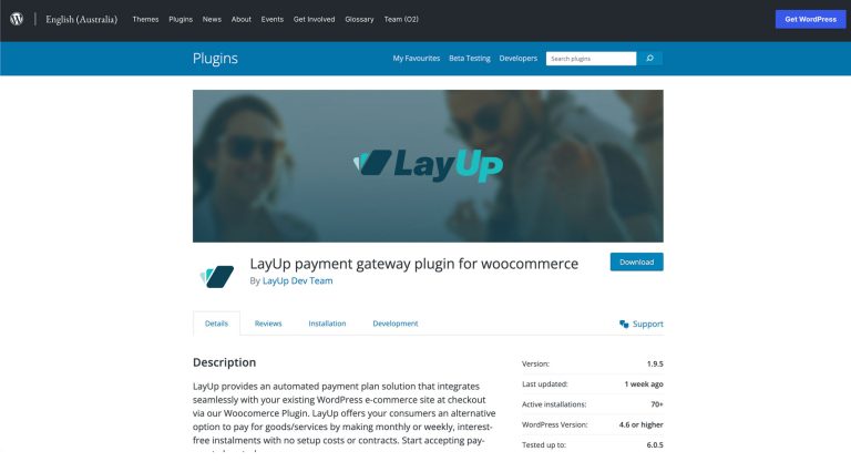 layup woocommerce plugin screenshot